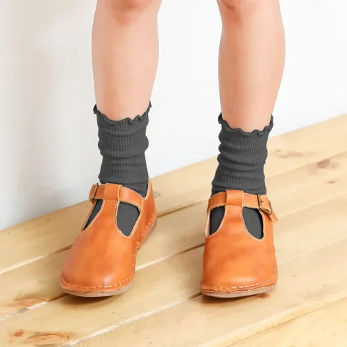 Miniatura 5 de JOCMIC Paquete de 6 calcetines con volantes para bebés y niñas calcetines con volantes