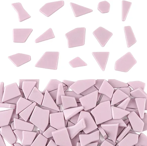 Miniatura 8 de Youway Style Azulejos de mosaico para manualidades a granel, piezas de vidrio de mosaico roto de 7.05 oz para manualidades de mosaico de jardín