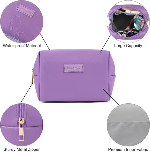 Miniatura 6 de Bolsa de maquillaje, Púrpura, Bolsa de maquillaje