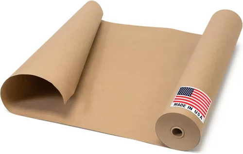 Miniatura 12 de Papel de protección para suelos de 18 pulgadas x 166 pies, rollo de papel de colofonia marrón fabricado en Estados Unidos, papel de construcción