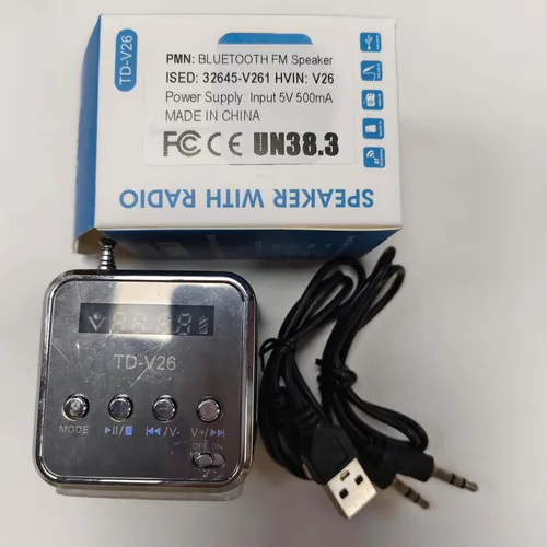 Miniatura 9 de Mini altavoz Bluetooth, reproductor de música inalámbrico Etigood portátil, radio FM, estéreo digital, reproductor MP3, compatible con tarjeta Negro