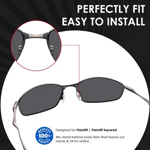 Miniatura 3 de BLAZERBUCK Pieza de nariz de repuesto para Oakley Plaintiff OO4057 Gafas de sol Plaintiff Squared OO4063