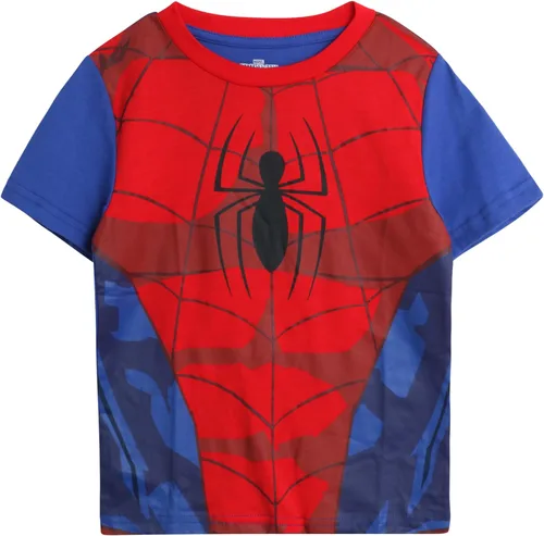 Miniatura 5 de Marvel Camiseta de Spider-Man para niños, paquete de 4 camisetas gráficas de Spider-Verse Spidey Super Hero - Camiseta de Spider-Man para niños