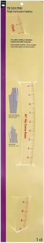 Miniatura 6 de Dritz Regla curva de 12" para patronaje, transparente