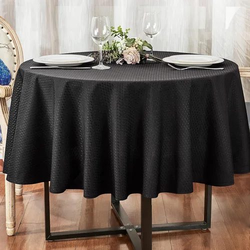 Miniatura 33 de Mantel rectangular de poliéster impermeable, resistente a las arrugas, lavable, mantel de tela diseño Jacquard