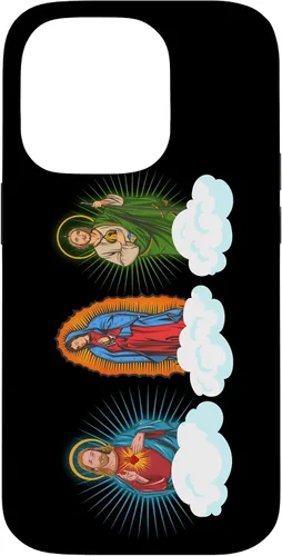 Miniatura 16 de iPhone 11 Pro Max Jesús, Virgen María y San Judas Tadeo En Nubes Caso
