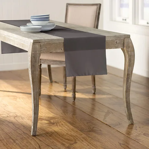 Miniatura 8 de LA Linen™ mantel de popelina de poliéster de 14 por 108 pulgadas Blanco P