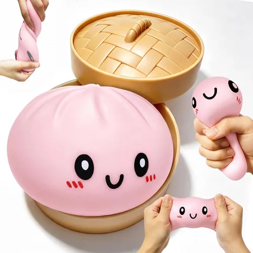 Miniatura 9 de Juguete sensorial misterioso y esponjoso, para aliviar el estrés y la ansiedad, para niños y adultos, lindo juguete para apretar, cesta de Pascua