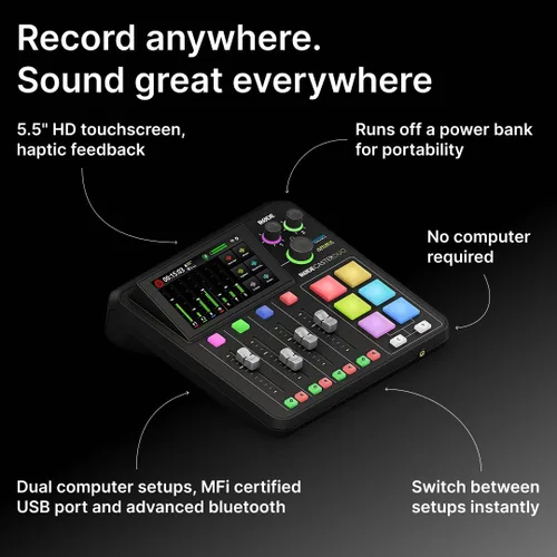 Miniatura 9 de RØDE RØDECaster Duo Solución compacta de producción de audio todo en uno para podcasting, transmisión, producción de música y creación de contenido