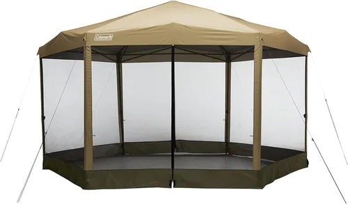 Miniatura 9 de Coleman Back Home Tienda de campaña con toldo con configuración instantánea, cenador al aire libre para descansar sin insectos, se adapta a mesas