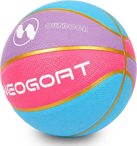 Miniatura 21 de Pelota de baloncesto para niños y jóvenes tamaño 4/5 25.5/27.5", Pelota de baloncesto de goma gruesa y duradera de alto rebote NEOGOAT tamaño 4/5