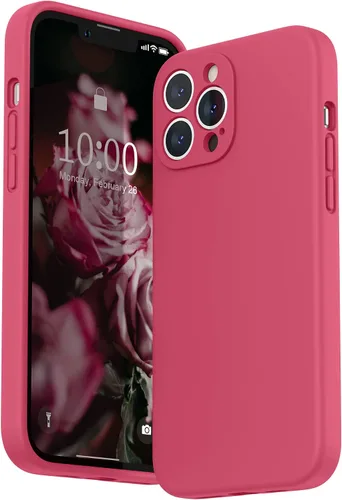 Miniatura 30 de SURPHY Funda compatible con iPhone 13 Pro Max con protector de pantalla, (protección de cámara + forro de microfibra suave), funda de silicona Negro