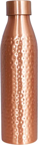 Miniatura 11 de COPPER BOTTLE - Botella de agua de cobre puro de 34 onzas, a prueba de fugas (34 onzas) (martillado)