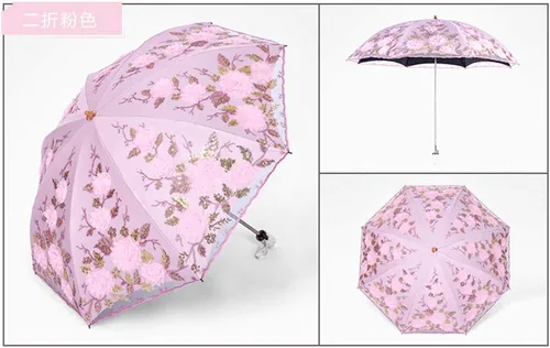 Miniatura 49 de Honeystore - Parasoles de encaje de flores para fiesta de boda, paraguas nupcial de encaje