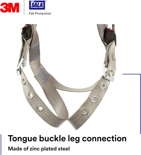 Miniatura 6 de 3M DBI-SALA ExoFit X100 Comfort Vest - Arnés de escalada para protección contra caídas, OSHA, ANSI, anillas en D delanteras y traseras, correas