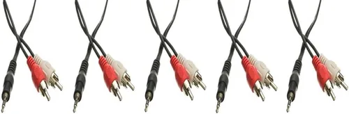 Miniatura 13 de Cable de audio estéreo macho a doble RCA macho (derecho e izquierdo), 6 pies - Paquete de 3
