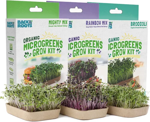 Miniatura 2 de Back to the Roots Kit de cultivo Microgreen DIY, paquete de 6 variedades de cultivo y plantas de interior fáciles de cultivar (paquete de 6)