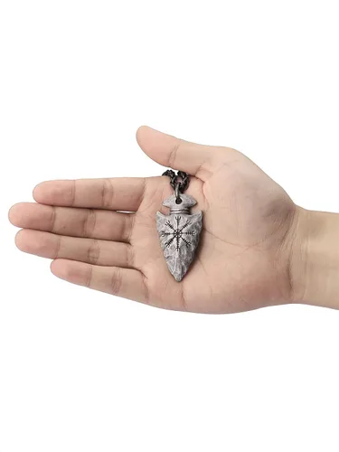 Miniatura 6 de HAQUIL Joyería vikinga collar con colgante de talismán vikingo de acero inoxidable de hierro forjado antiguo regalo de joyería vikinga para hombres