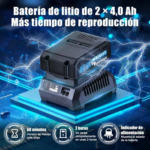 Miniatura 4 de AZZUNO Llave de impacto eléctrica de 737 pies (1000 N.m), destornillador de impacto inalámbrico sin escobillas de 1/2 pulgada con cargador rápido