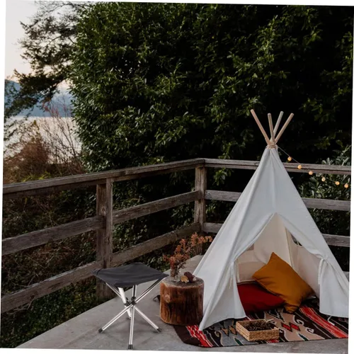 Miniatura 6 de WOONEKY Taburete plegable multifuncional al aire libre silla para camping, pesca, jardín, viajes y picnic