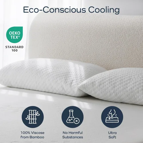 Miniatura 2 de Olive + Crate Protector de colchón de bambú 100% viscosa, funda de colchón de refrigeración ecológica, protección hipoalergénica impermeable