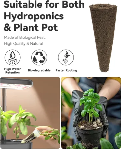 Miniatura 4 de Kit de cápsulas de semillas de hierbas gourmet compatible con AeroGarden, idoo, Ahopegarden, Gardencube con albahaca, perejil, tomillo, menta