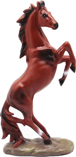Miniatura 3 de H&W Estatua de resina de caballo de pie de 13.8 pulgadas de alto, figura de arte de caballo, adornos decorativos para el hogar y la oficina