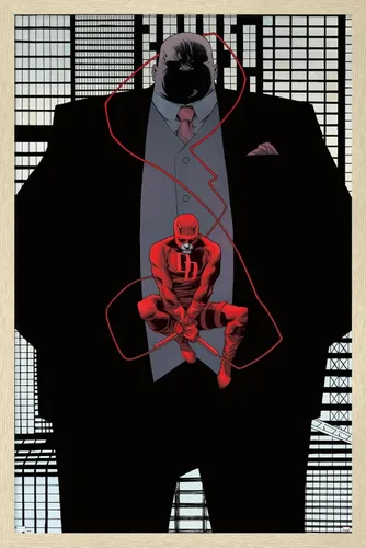 Miniatura 7 de Trends International Marvel Comics Daredevil - Póster de pared Kingpin Shadow, 22.4 pulgadas de largo x 14.7 pulgadas, versión enmarcada en bronce