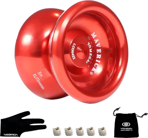 Miniatura 9 de Yomega Maverick - Yoyo profesional de metal de aluminio para niños y principiantes con rodamiento de bolas de tamaño C para trucos avanzados