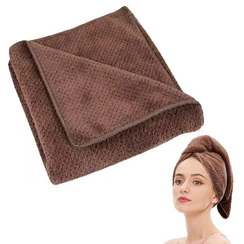 Miniatura 18 de Toalla de microfibra para el cabello de secado rápido, toallas de secado de pelo, adecuadas para todo tipo de cabello, ultra absorbente, cabello Azul