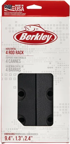 Miniatura 2 de Berkley - Estante horizontal para 4 cañas de pescar, color negro