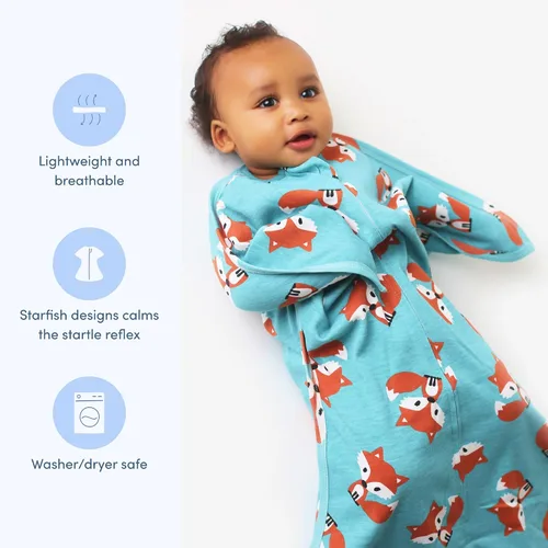 Miniatura 3 de SleepingBaby Zipadee-Zip - Manta de transición para bebé, acogedora manta para envolver al bebé con cremallera, manta espaciosa para cambiar pañales