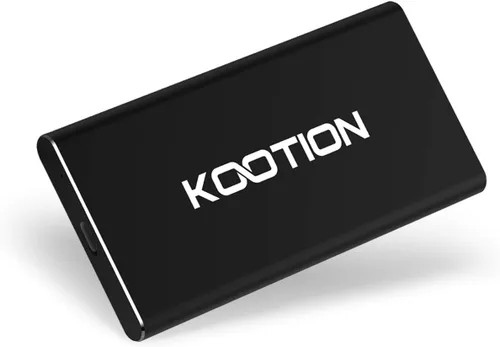 KOOTION Unidad de estado sólido de alta velocidad SSD portátil de 250 GB externa, lee hasta 500 MB/s y escribe hasta 450 MB/s