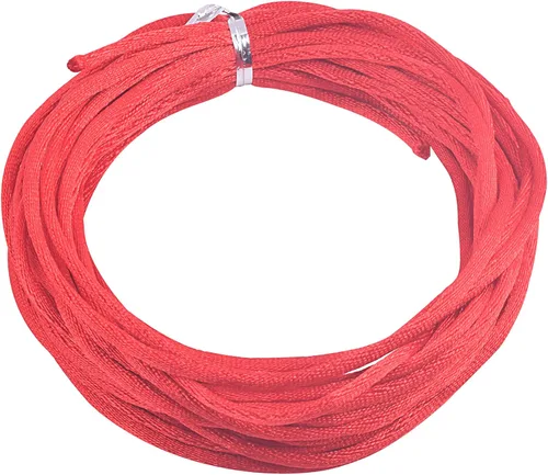 Miniatura 17 de KONMAY 80 Yardas 1.0mm Cordón Rattail de Nylon Satén Seda Trim Hilo para Cuentas para Nudos Chinos, Kumihimo, Trabajo con Cuentas, Macramé, 2-Azul