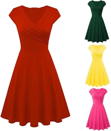 Miniatura 3 de Vestido casual para mujer, vestido de verano con vuelo, mini vestidos versátiles
