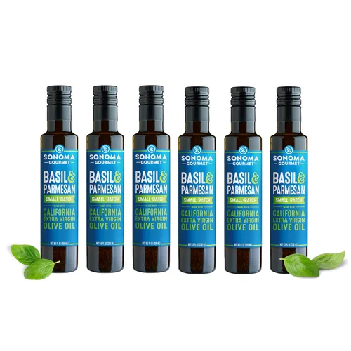Miniatura 13 de Sonoma Gourmet: Aceite de oliva con sabor a ajo y hierbas Aceite de oliva virgen extra 100% California 8.5 onzas líquidas (paquete de 6)