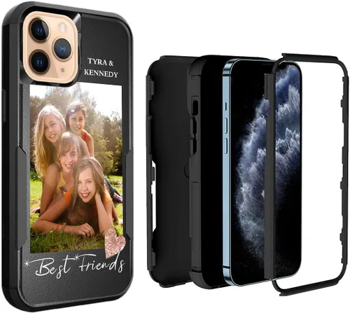 Miniatura 77 de Funda de fotos personalizada para iPhone 11 Apple Phone Plaid Collage - Imagen personalizada para hacer fotos en 3 híbridos gruesos resistentes