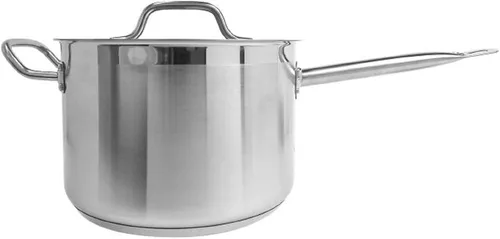 Miniatura 8 de TrueCraftware - Cacerola de acero inoxidable de 2 cuartos de galón con tapa- Juego de sartenes multiusos para uso en el hogar, cocina, restaurante