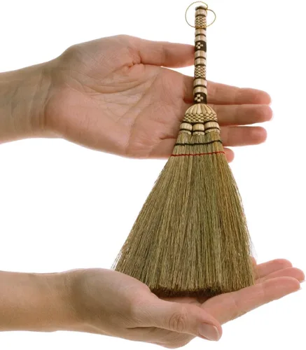 Miniatura 12 de Cepillo de mano pequeño para escoba batidora que elimina el polvo, la suciedad y los desechos, cabeza del cepillo de 9.5-11 pulgadas de largo