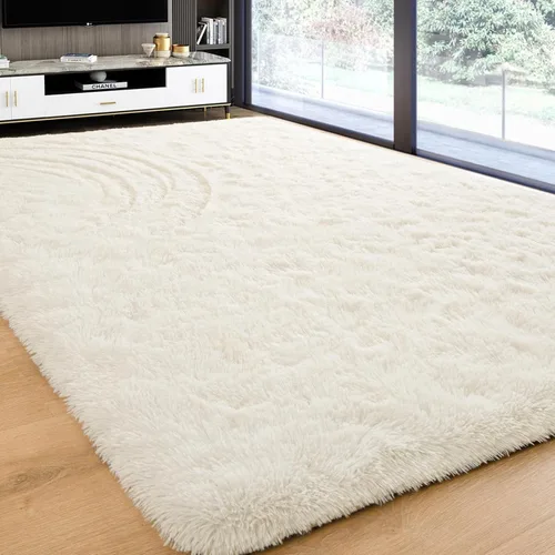 Miniatura 17 de Alfombra de área Softlife para sala de estar, alfombra lanuda mullida y esponjosa de 6 x 9 pies en color azul para dormitorio de niñas y niños, Azul