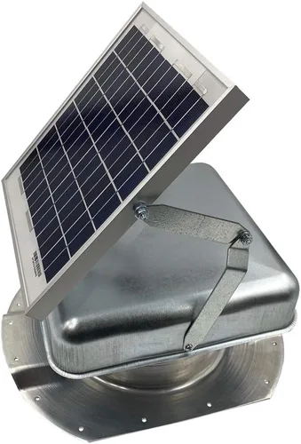 Mega RoofBlaster ajustable para contenedores de envío Conex acanalados de 3.5 pulgadas (galvanizado) | Ventilador solar de techo | Ventilador de