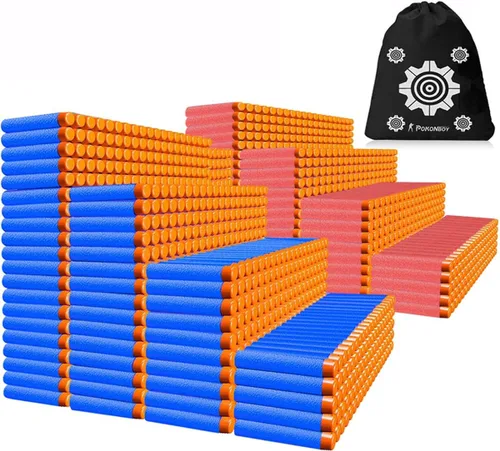 Miniatura 8 de POKONBOY 1200 Pack Refill Darts Compatible with Nerf Guns, Refill Bullet Darts Foam Darts Compatible with Nerf Guns N-Strike Elite Series Blaster