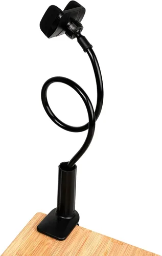 Miniatura 9 de Soporte para teléfono, soporte para cama y cuello de cisne Adjustable Flexible 360° Rotation Cell Phone Clip Holder Lazy Bracket Mount for All
