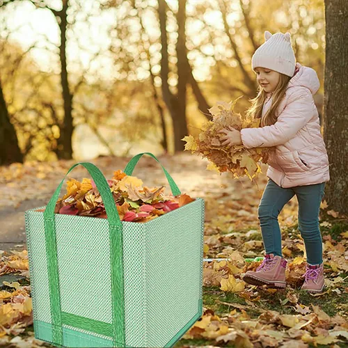 Miniatura 2 de Bolsas de basura reutilizables para patio, bolsas de césped, bolsas de hojas, bolsa de jardín plegable, bolsa de jardín emergente, bolsa