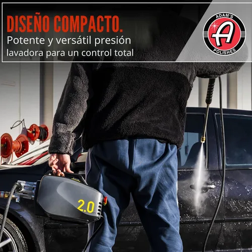 Miniatura 5 de Adam's Polishes Lavadora a presión activa 2.0 y jabón de Mega espuma para automóvil (5 artículos) Potente, ligero, portátil, rociador eléctrico a