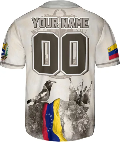Miniatura 4 de CHIARA CONTI11 Camiseta de béisbol personalizada de Venezuela, camisetas de Venezuela para hombres, camiseta de Venezuela, camisa de Venezuela