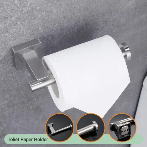 Miniatura 8 de Hoooh - Toallero de baño de acero inoxidable para baño, cocina, montaje en pared