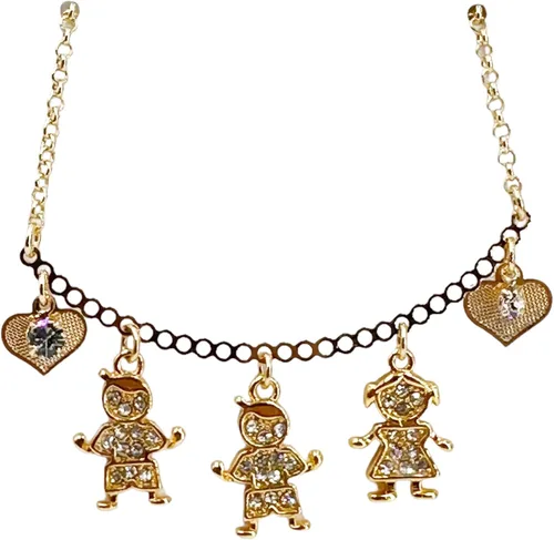 Miniatura 11 de SIFRIMANIA Personalized Children's Charm Choker Necklace, Boys or Girls Customizable Pendants, Growing Family Jewelry for Women