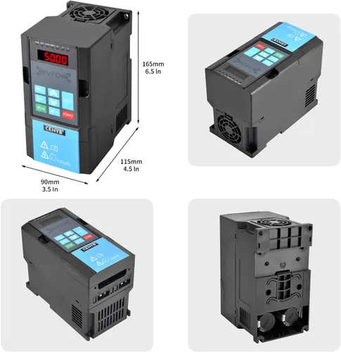 Miniatura 2 de Unidad de frecuencia variable de 2.2KW 3HP 11A vfd 220v Entrada 220v Salida trifásica, 0-3000Hz, modo de sintonización de botón de arriba/abajo