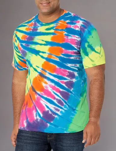 Miniatura 6 de Liquid Blue Rainbow Blue Streak Tie Dye - Camiseta de manga corta, Arco iris